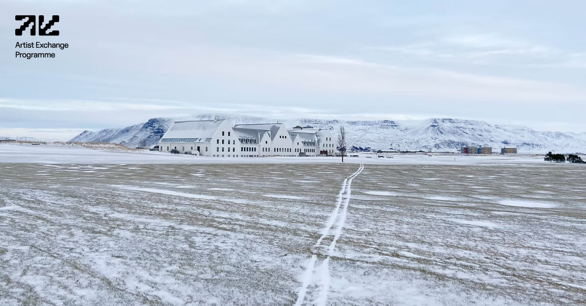 Cover kép a Budapest Galéria Művészcsere programjának 2027-es pályázati kiírásához. A SÍM Residency helyszíne, Rejkjavík, Izland.